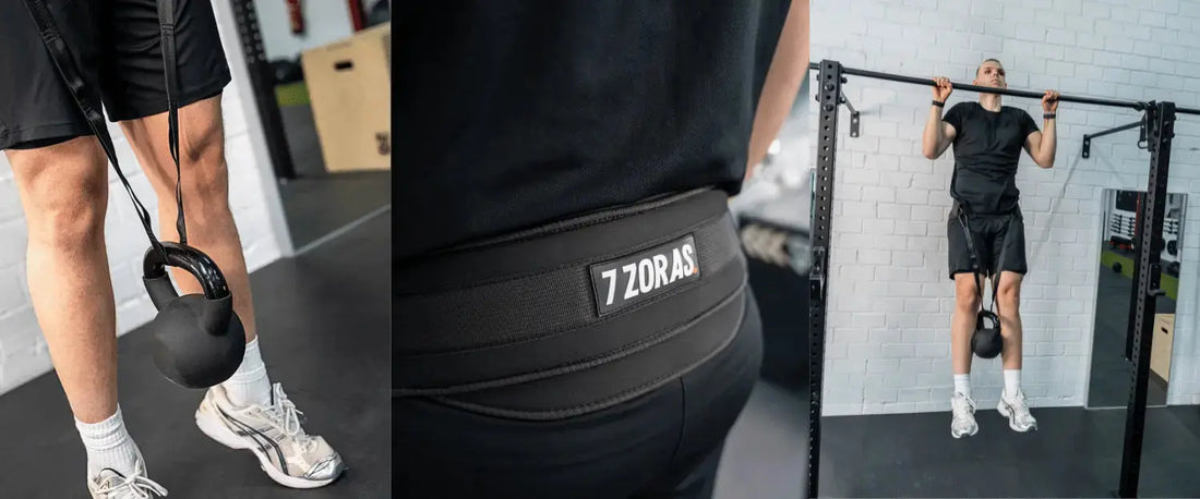 Gewichtsgürtel mit Seil - das perfekte Tool für funktionales Muskelwachstum im Hybrid Training - 7 ZORAS