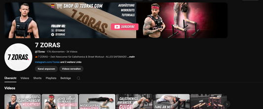 Wir starten mit YouTube! 7 ZORAS ist jetzt am Start